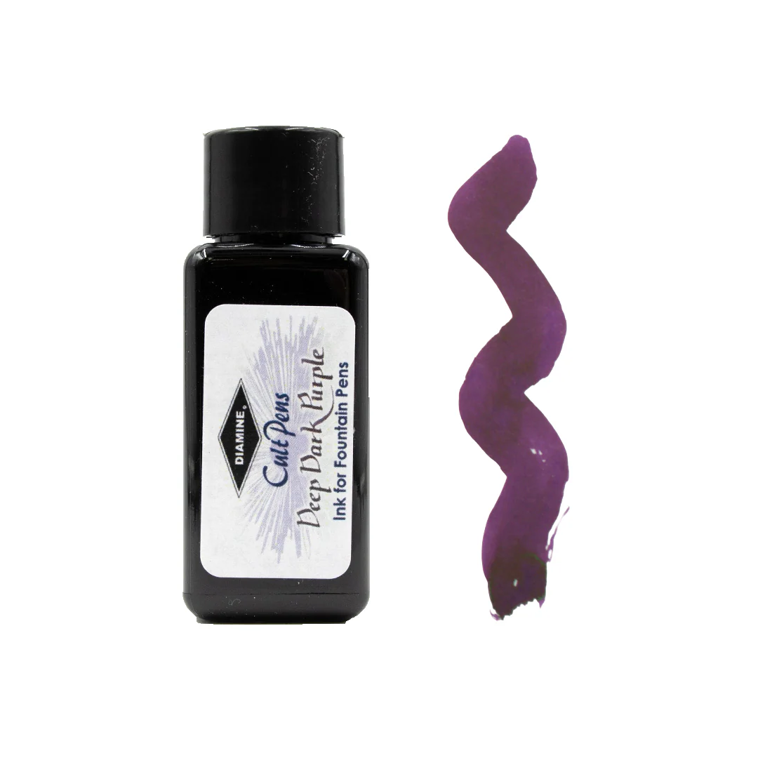 Cult Pens Deep Dark Fountain Pen Ink by Diamine 30ml - Image 7