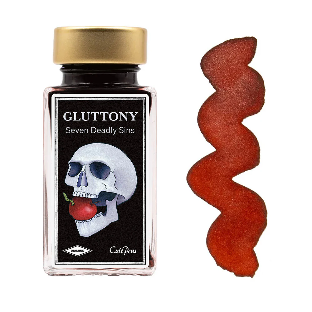 Cult Pens Exclusive 7 Deadly Sins Fountain Pen Ink by Diamine 50ml - Image 4