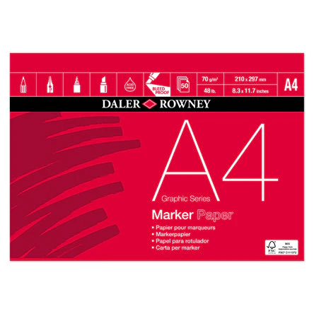 Daler-Rowney Graphic Series Marker Pad A4