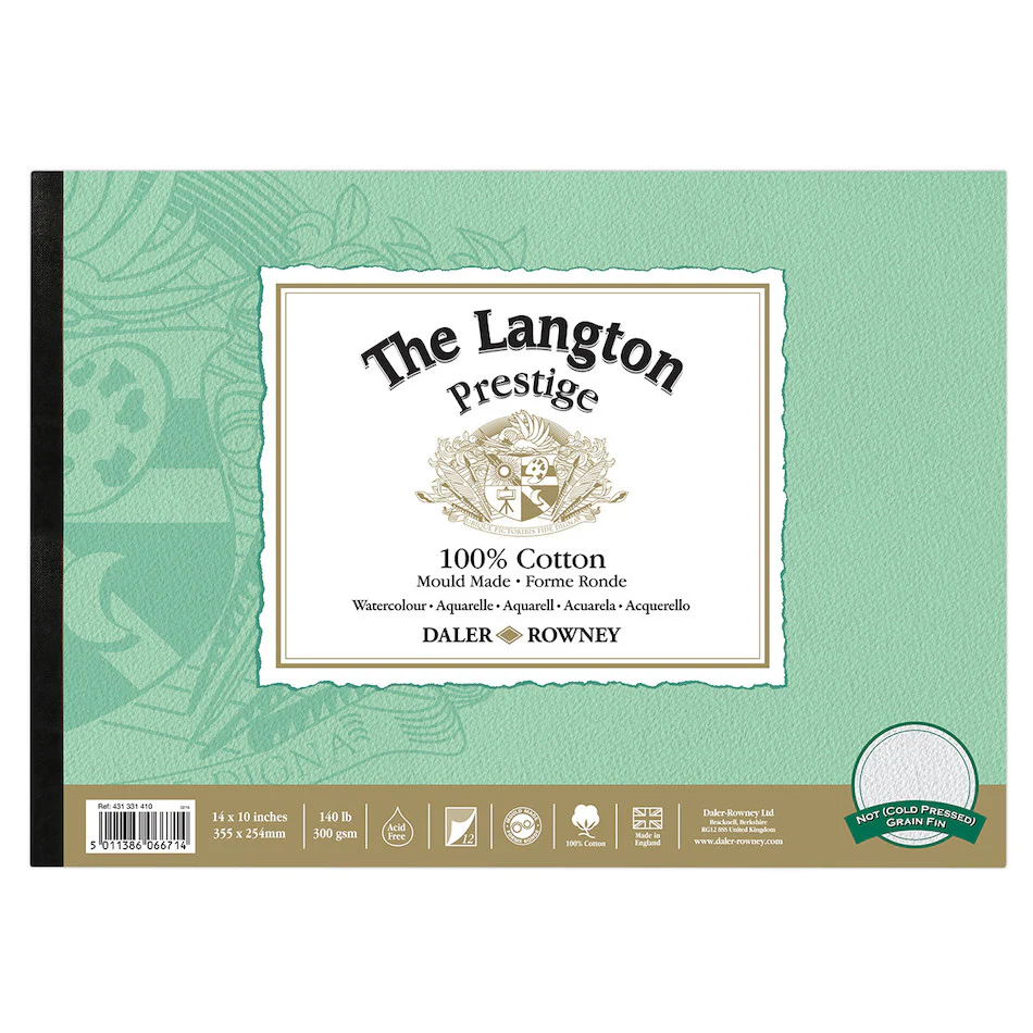 Daler-Rowney Langton Prestige Watercolour Pad CP 14x10