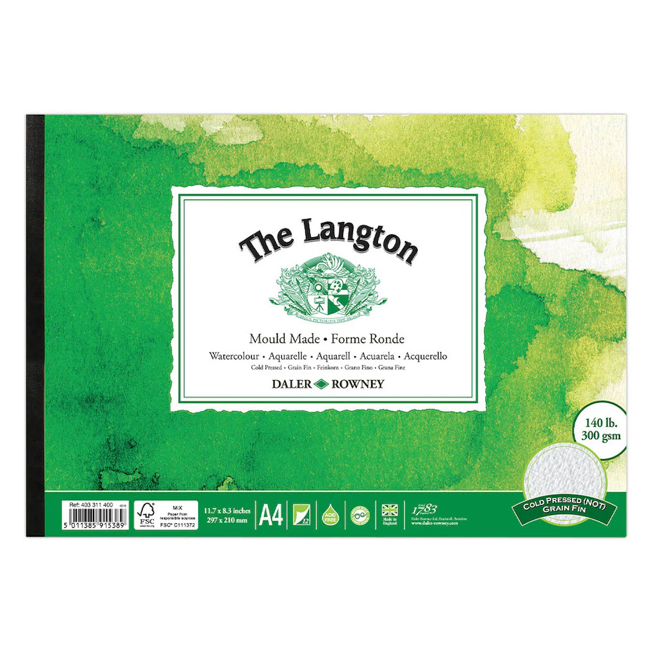 Daler-Rowney The Langton Watercolour Cold Pressed Pad A4