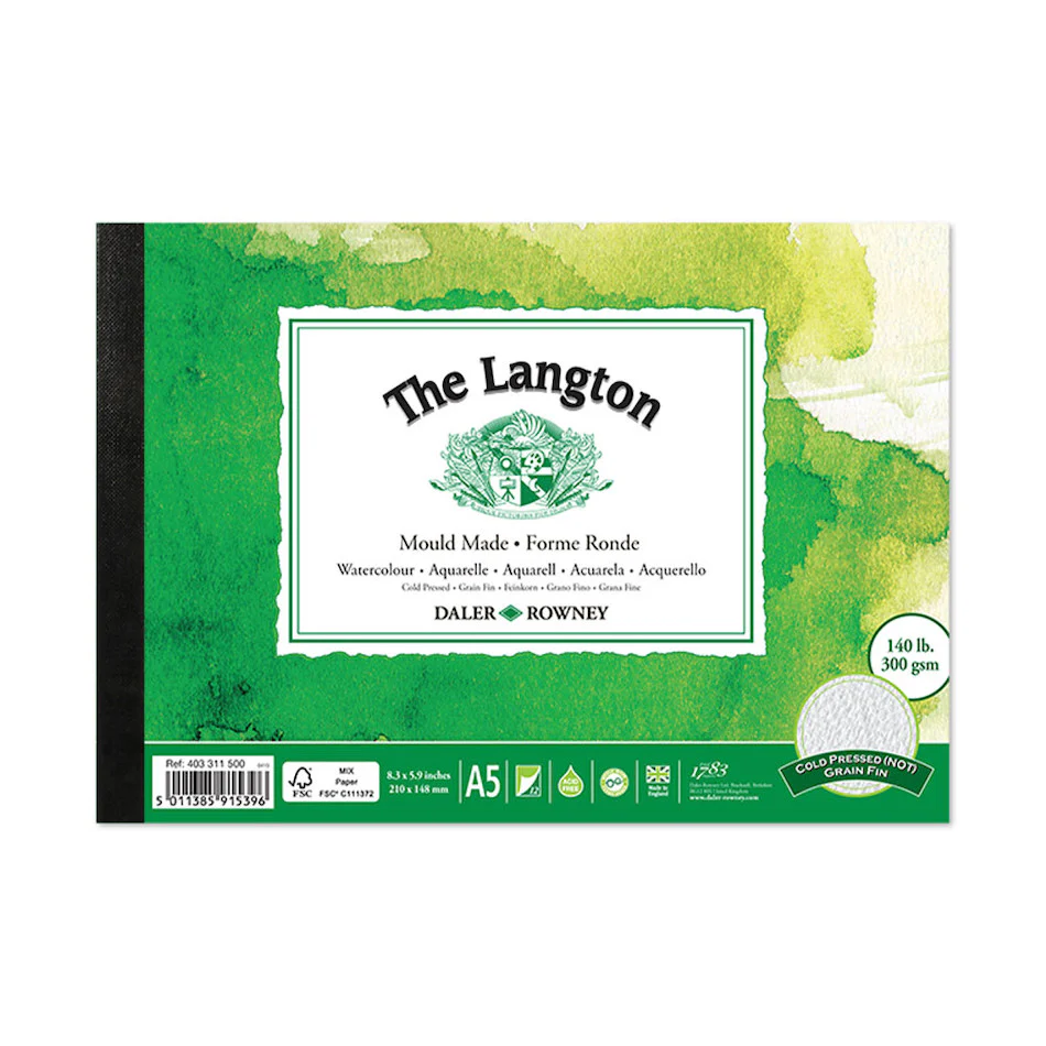 Daler-Rowney The Langton Watercolour Cold Pressed Pad A5