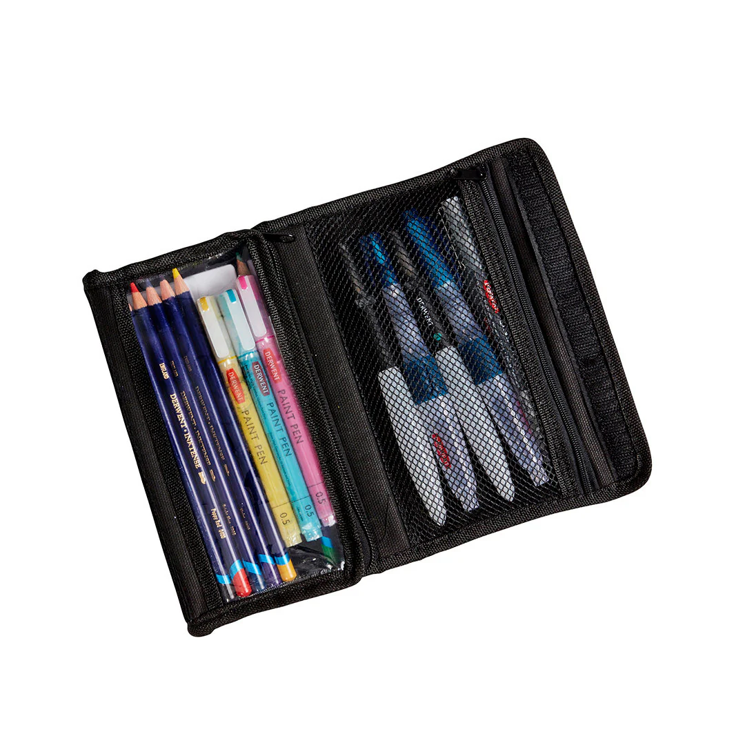 Derwent Artpack Pencil Case Black - Image 3