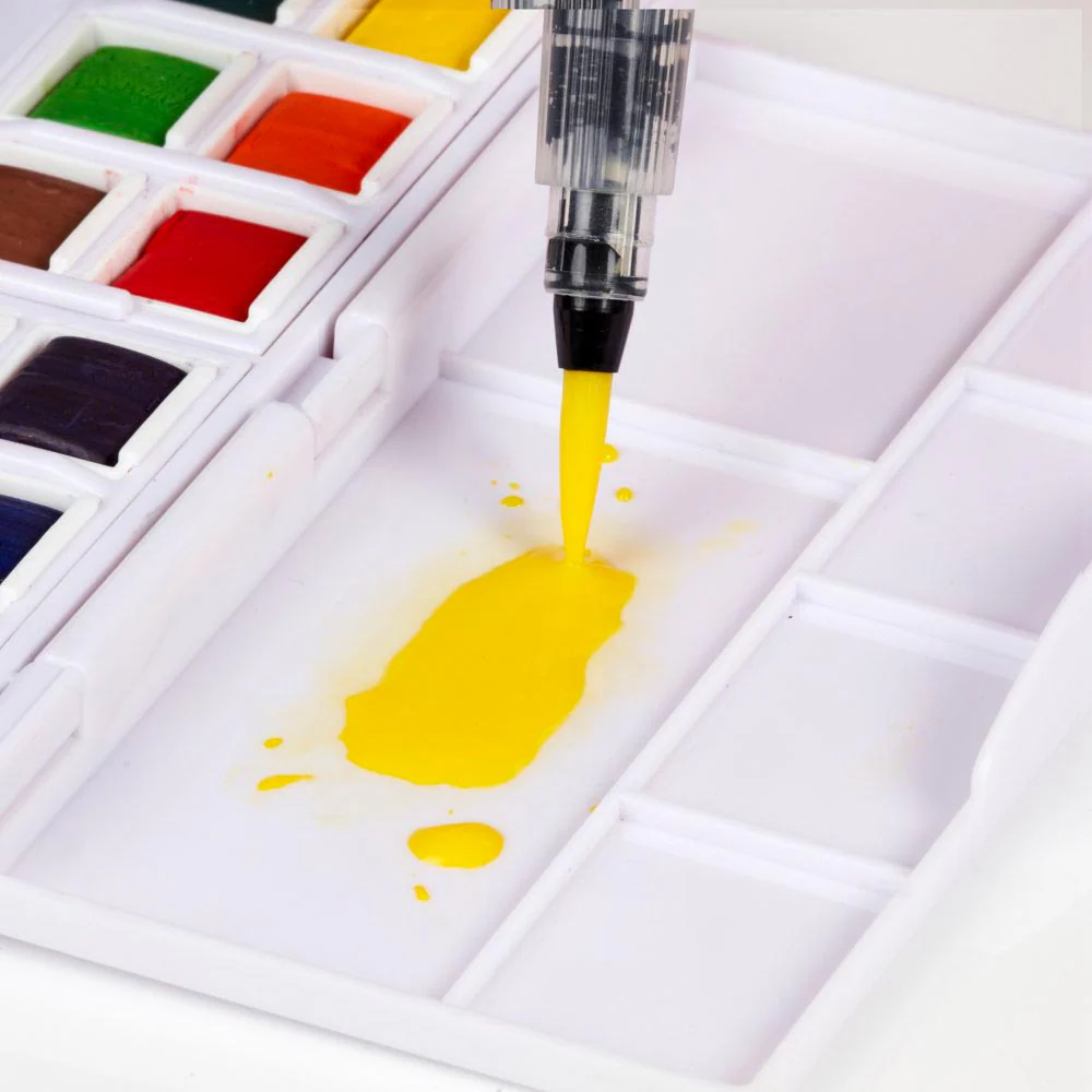 Derwent Watercolour Paint Pan Set of 12 - Image 2