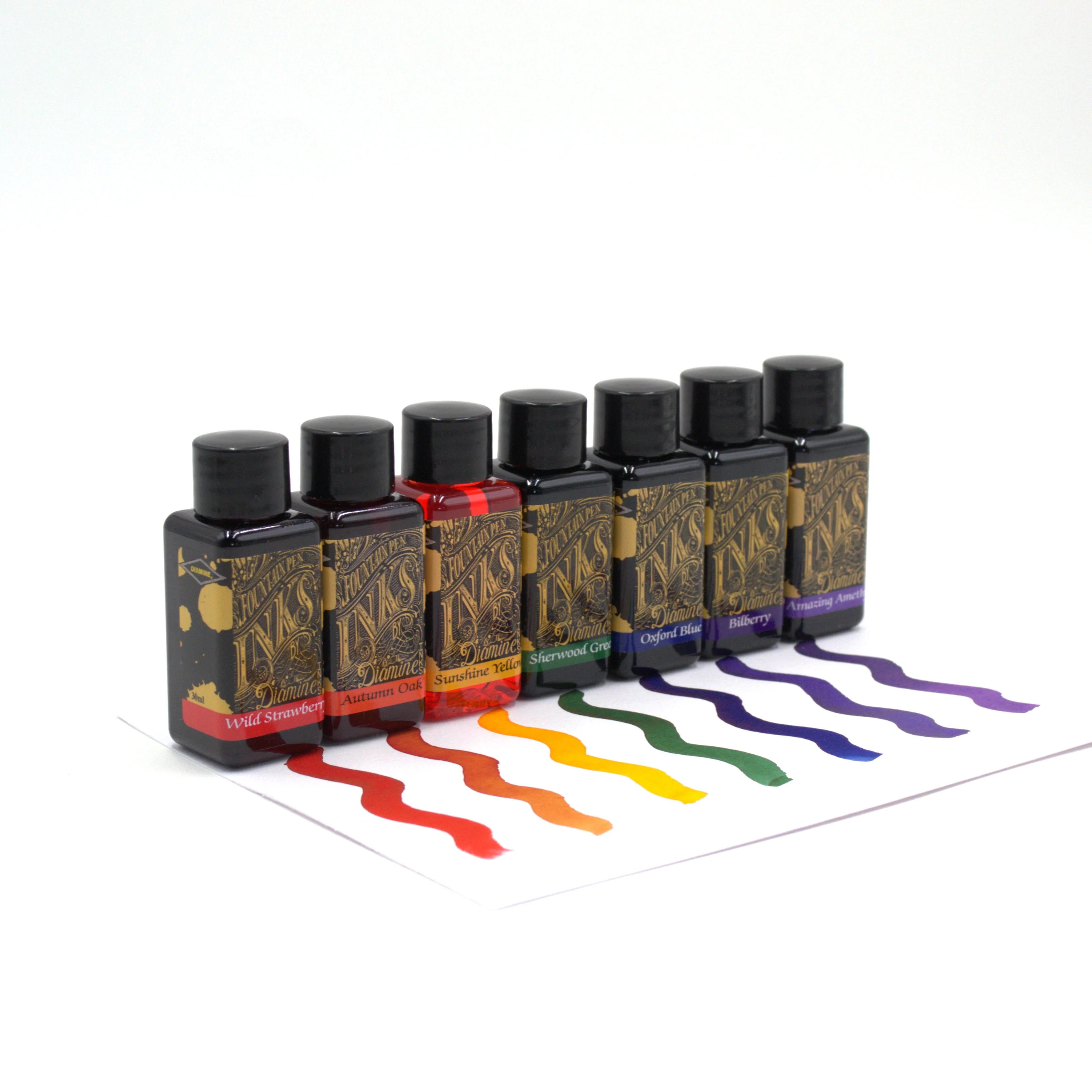 Diamine 30ml Set of 7 Colours Rainbow - Image 4