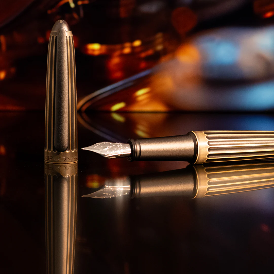 Diplomat Aero Oxyd Brass Fountain Pen - Image 2