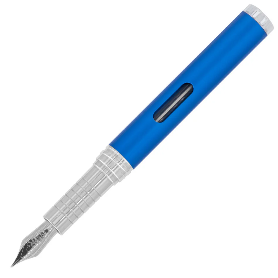 Diplomat Nexus Fountain Pen Blue with Chrome Trim