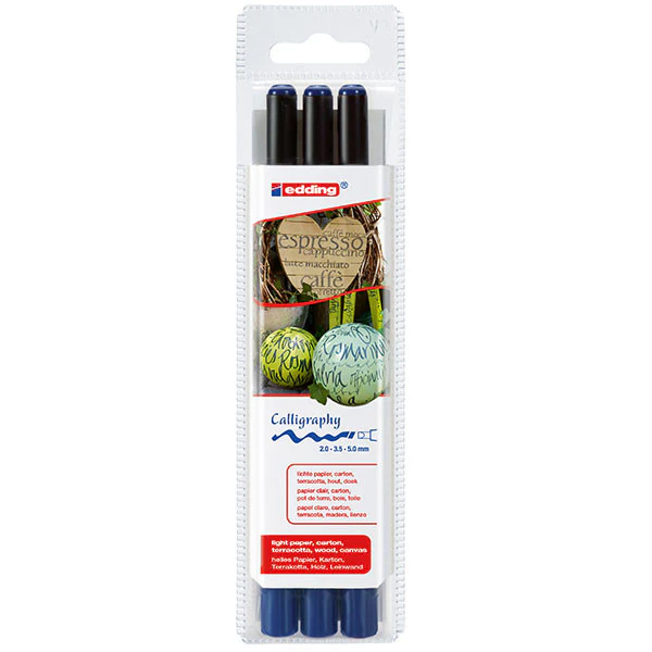 edding 1255 Calligraphy Pen 3 Assorted - Image 4