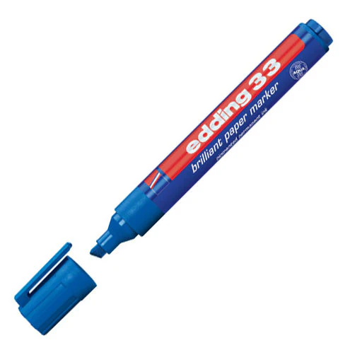 edding 33 Brilliant Paper Marker Pen Chisel - Image 3