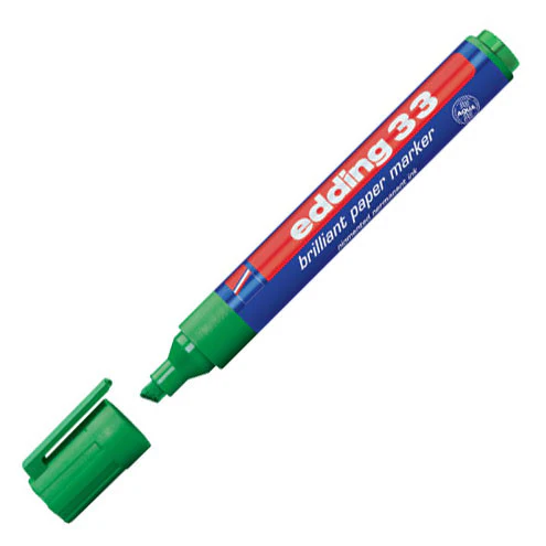 edding 33 Brilliant Paper Marker Pen Chisel - Image 4