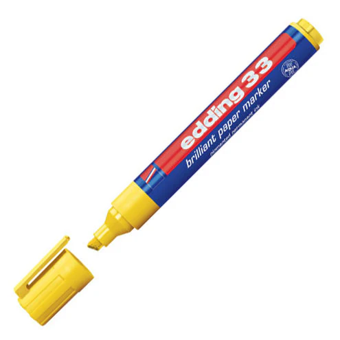 edding 33 Brilliant Paper Marker Pen Chisel - Image 5