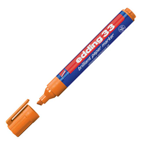 edding 33 Brilliant Paper Marker Pen Chisel - Image 6