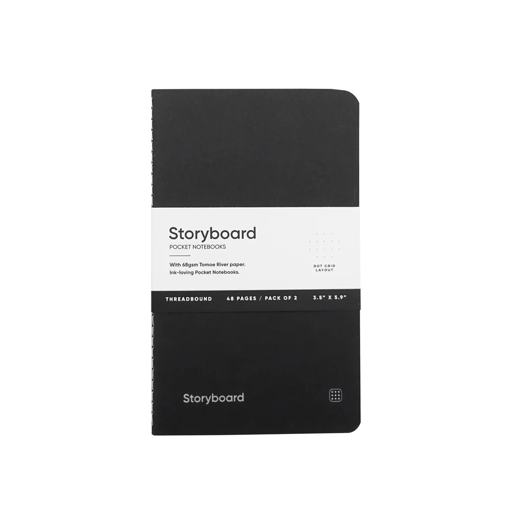 Endless Storyboard Pocket Notebook Set of 2 Black