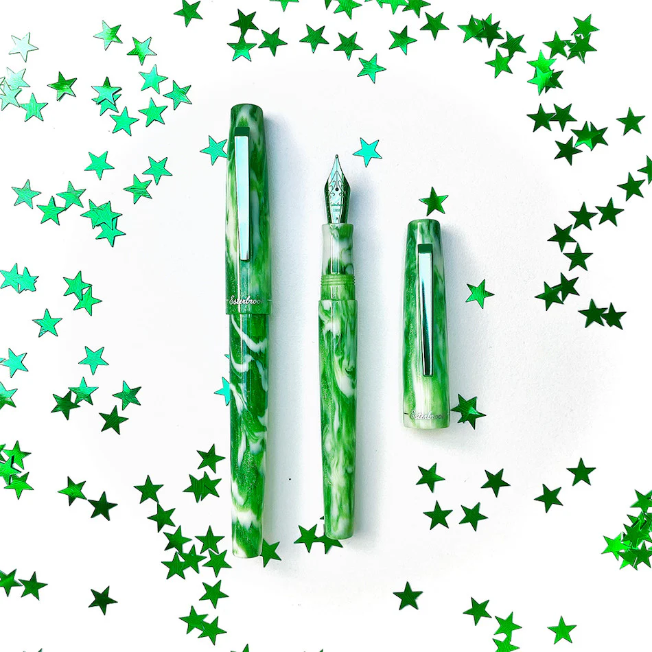 Esterbrook Camden Fountain Pen Northern Lights Limited Edition Icelandic Green - Image 4