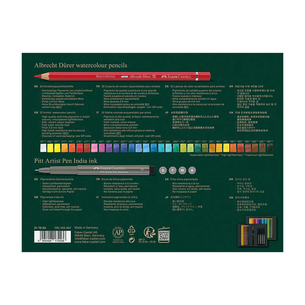 Faber-Castell Albrecht Dürer and Pitt Pen Gift Set 37 Piece - Image 5