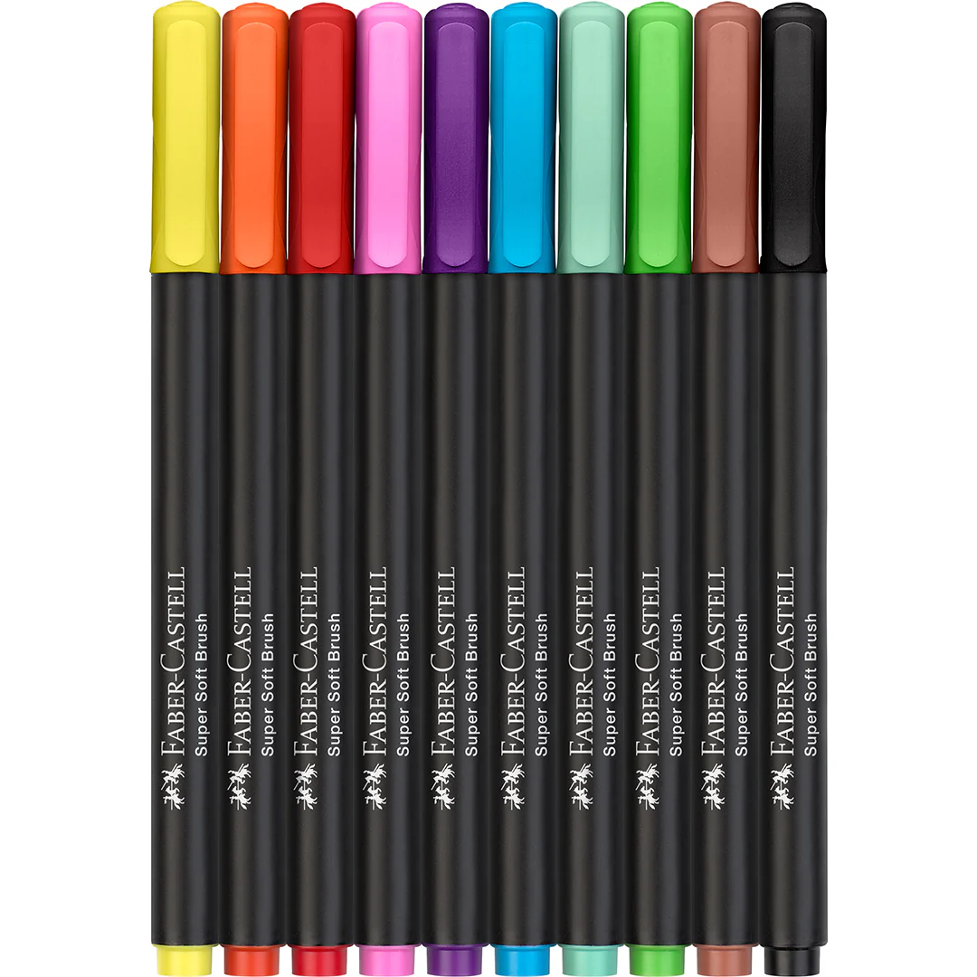 Faber-Castell Brush Pens Black Edition Set of 10 - Image 4