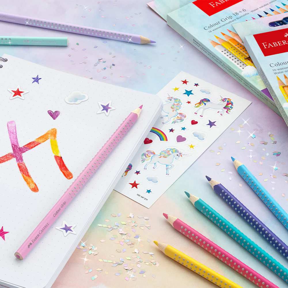 Faber-Castell Colouring Pencils Colour Grip Special Edition Unicorn Set 10+3 - Image 3
