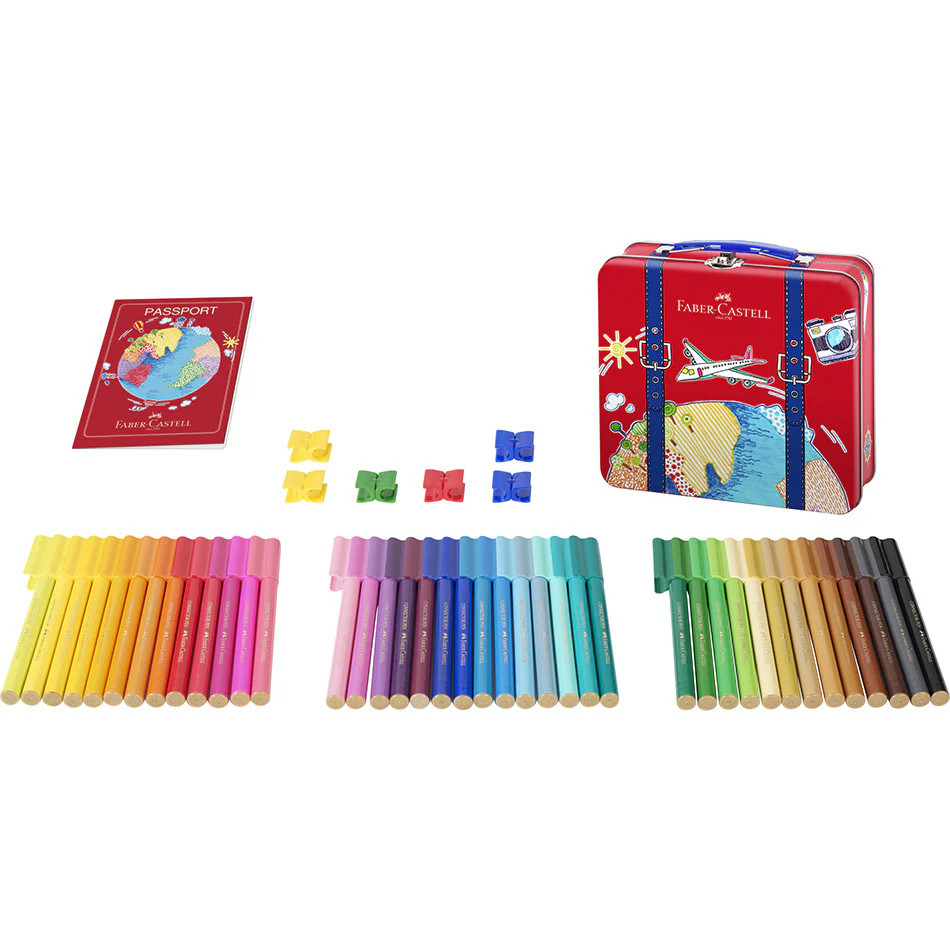 Faber-Castell Connector Pen Travel Suitcase of 40 - Image 3