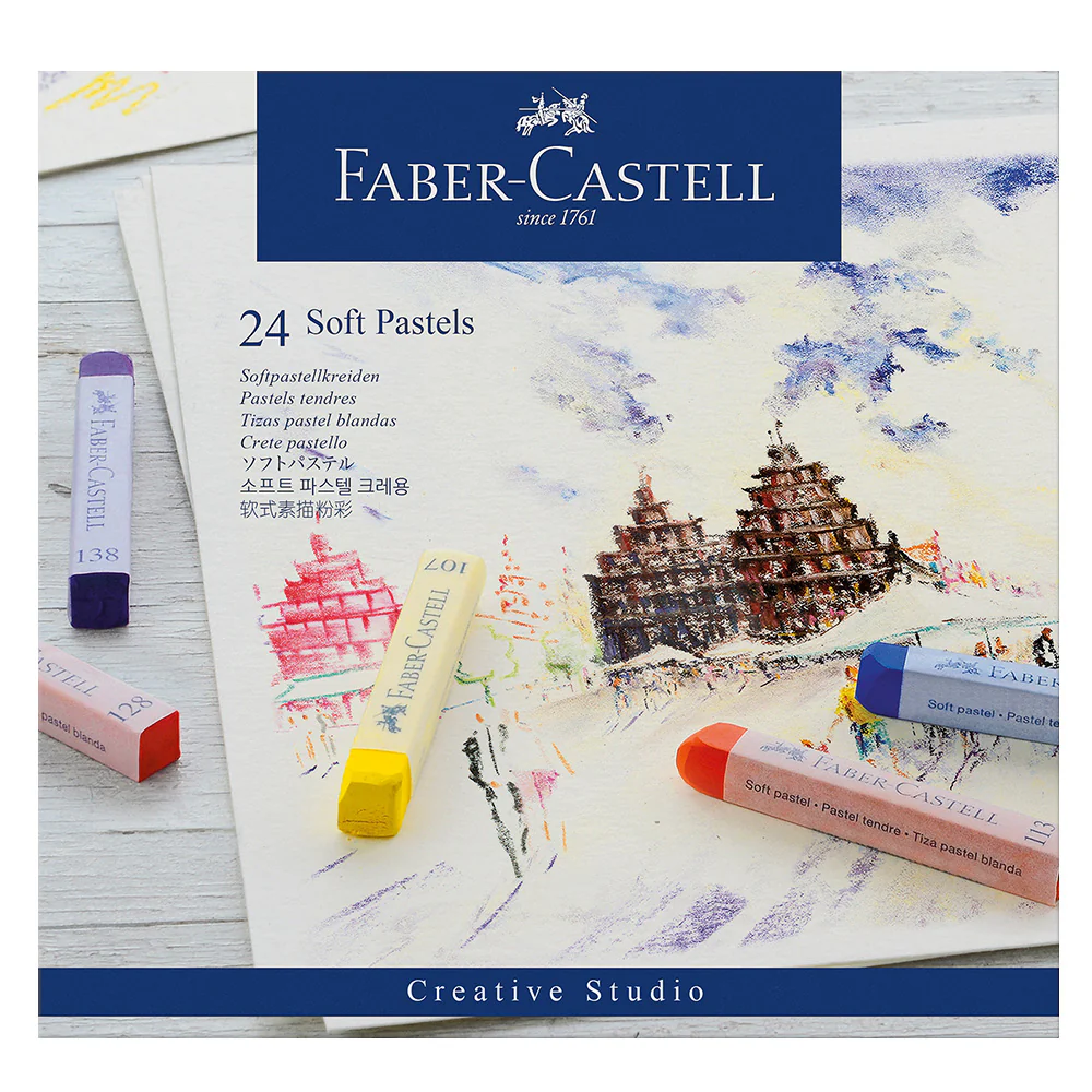 Faber-Castell Creative Studio Soft Pastels Box of 24