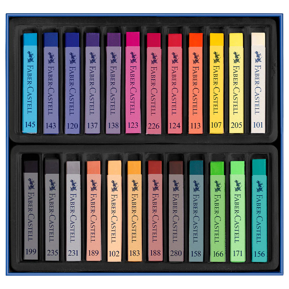 Faber-Castell Creative Studio Soft Pastels Box of 24 - Image 3