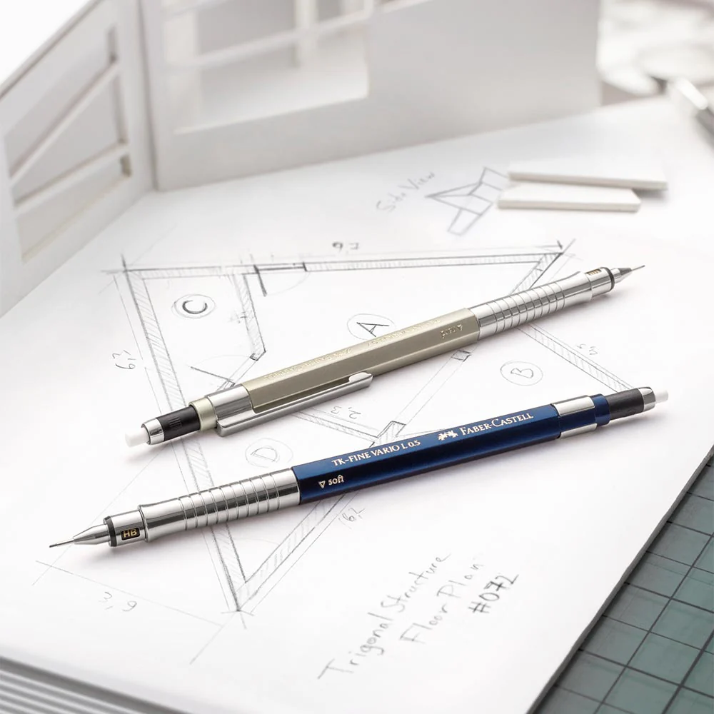 Faber-Castell Mechanical Pencil Tk-Fine Vario L  Champagne Gold - Image 3