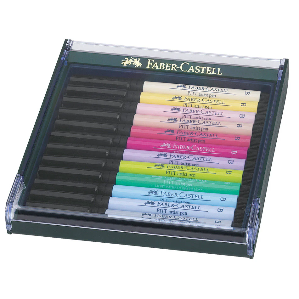 Faber-Castell Pitt Artist Brush Pen Set of 12 - Image 4