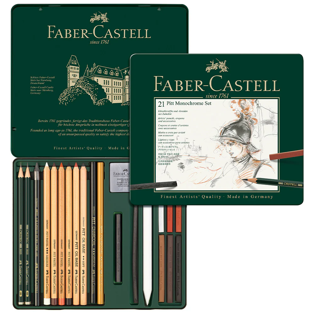 Faber-Castell Pitt Monochrome Graphite Set Medium - Image 2