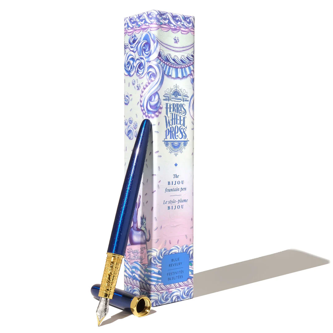 Ferris Wheel Press 2025 Limited Edition Bijou Fountain Pen Blue Revelry - Image 2