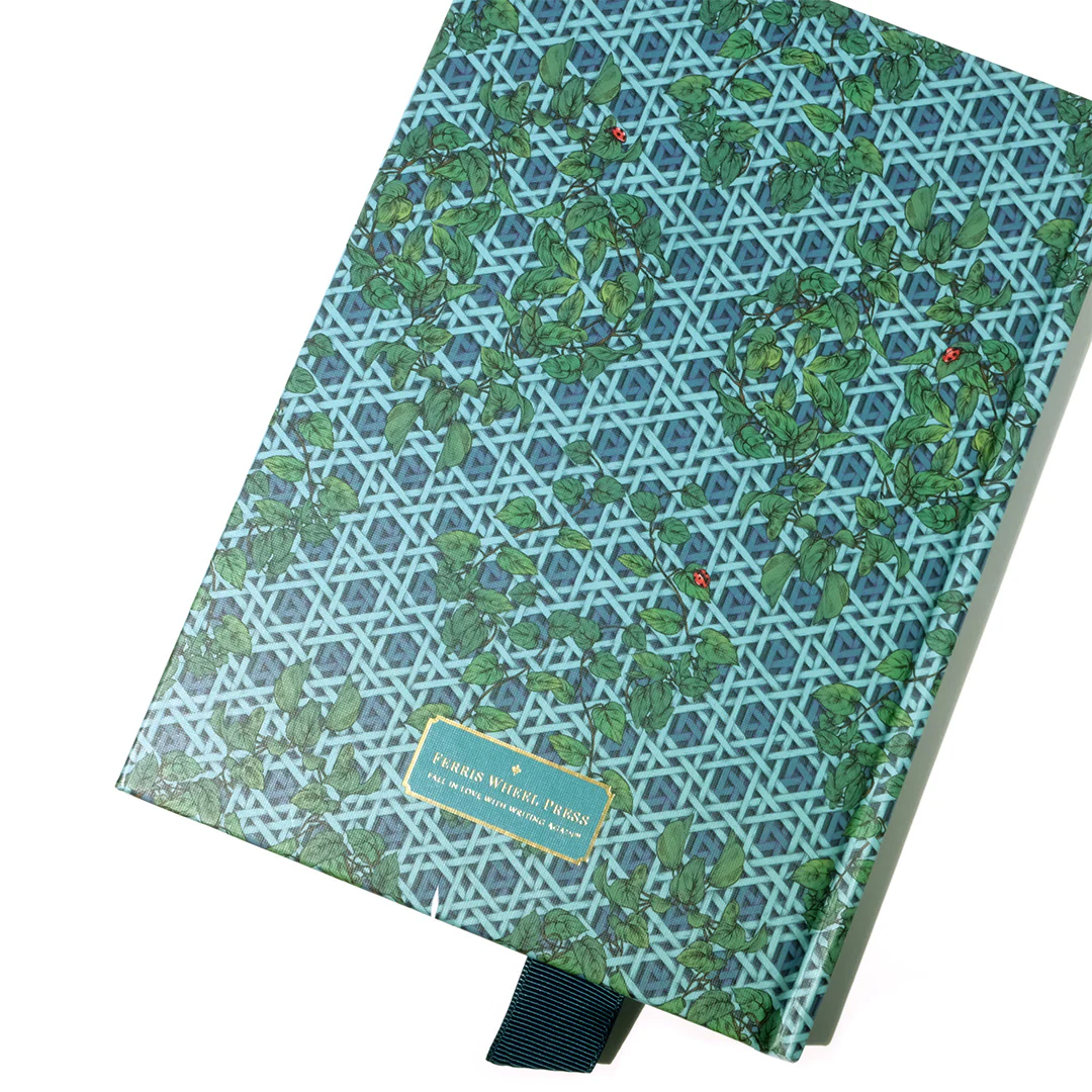 Ferris Wheel Press A5 Sketchbook Enveloped in Rattan Teal - Image 2