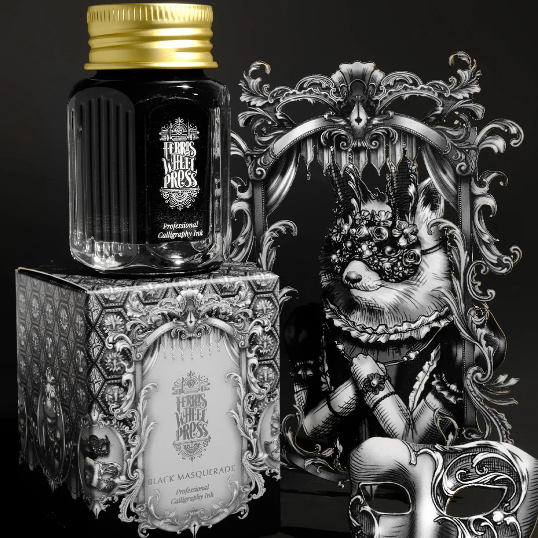 Ferris Wheel Press Calligraphy Ink 28ml Black Masquerade - Image 2