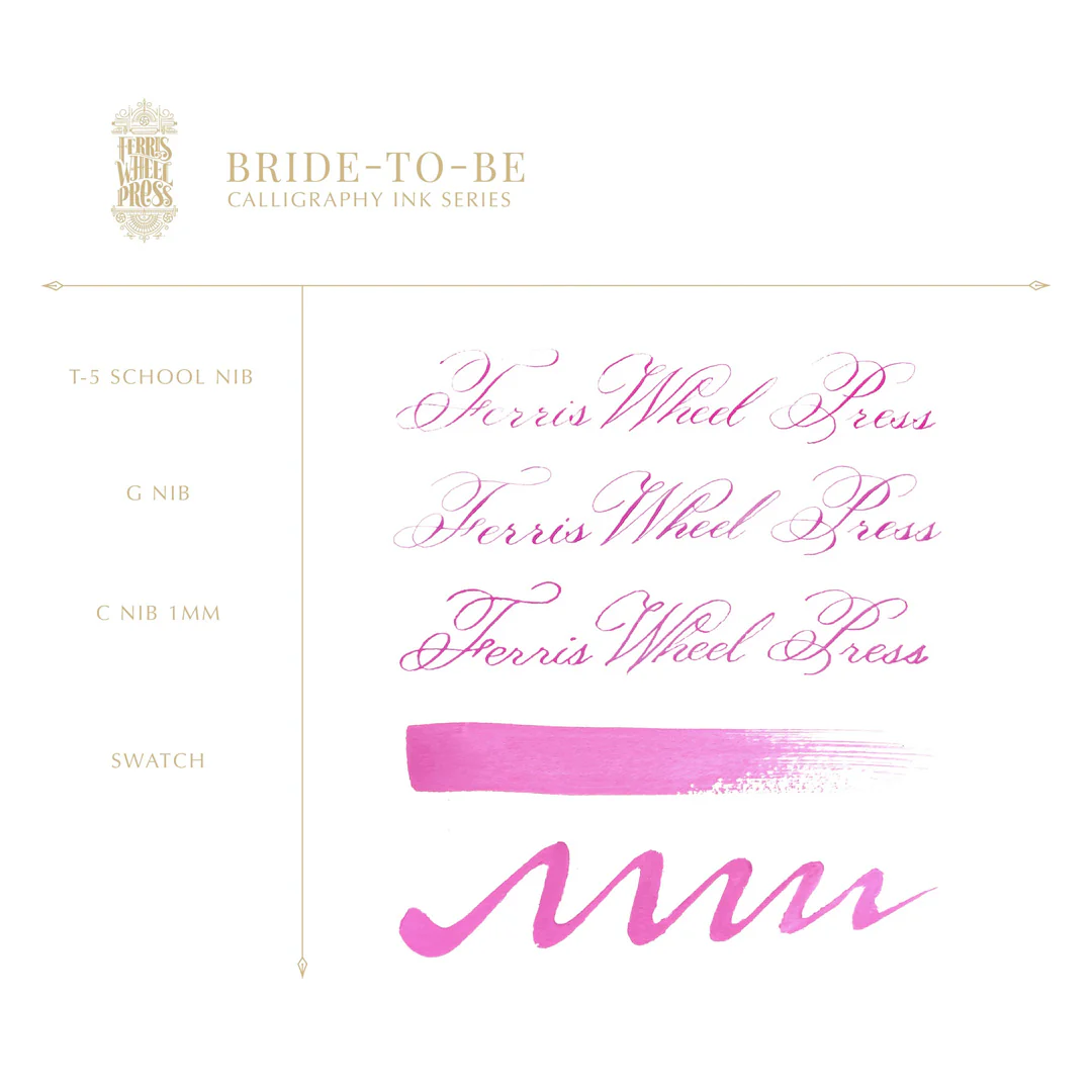 Ferris Wheel Press Calligraphy Ink 28ml Bride to Be - Image 2
