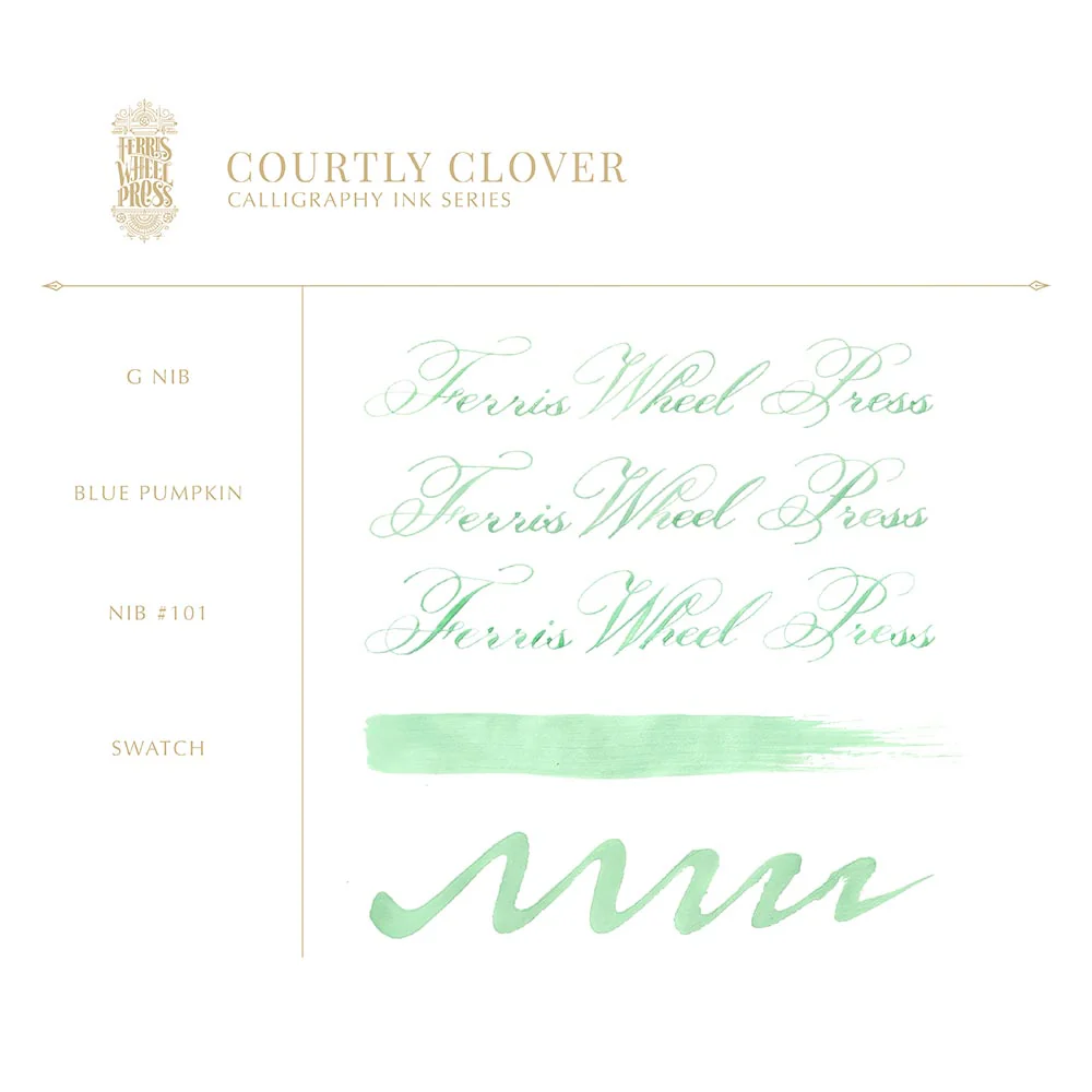 Ferris Wheel Press Calligraphy Ink 28ml Courtly Clover - Image 4