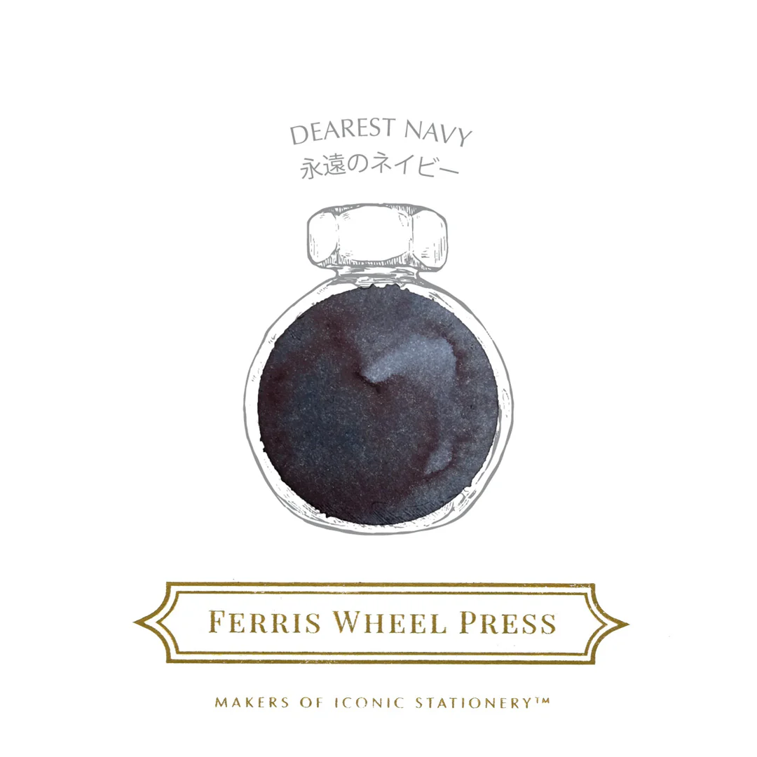 Ferris Wheel Press Everyday Fountain Pen Ink 10ml Dearest Navy - Image 2