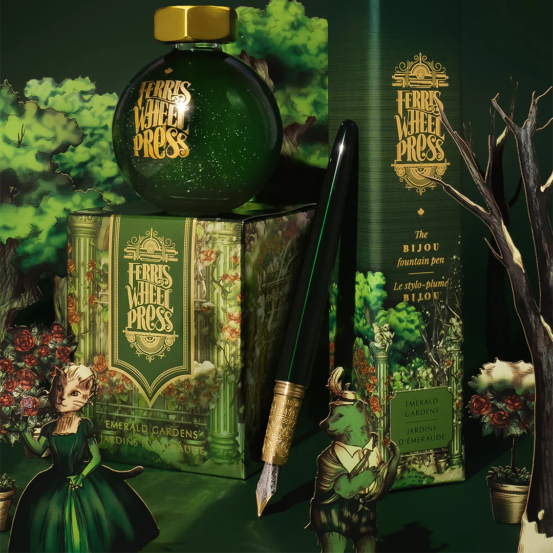 Ferris Wheel Press Ferritales Fountain Pen Ink 20ml Emerald Gardens - Image 4