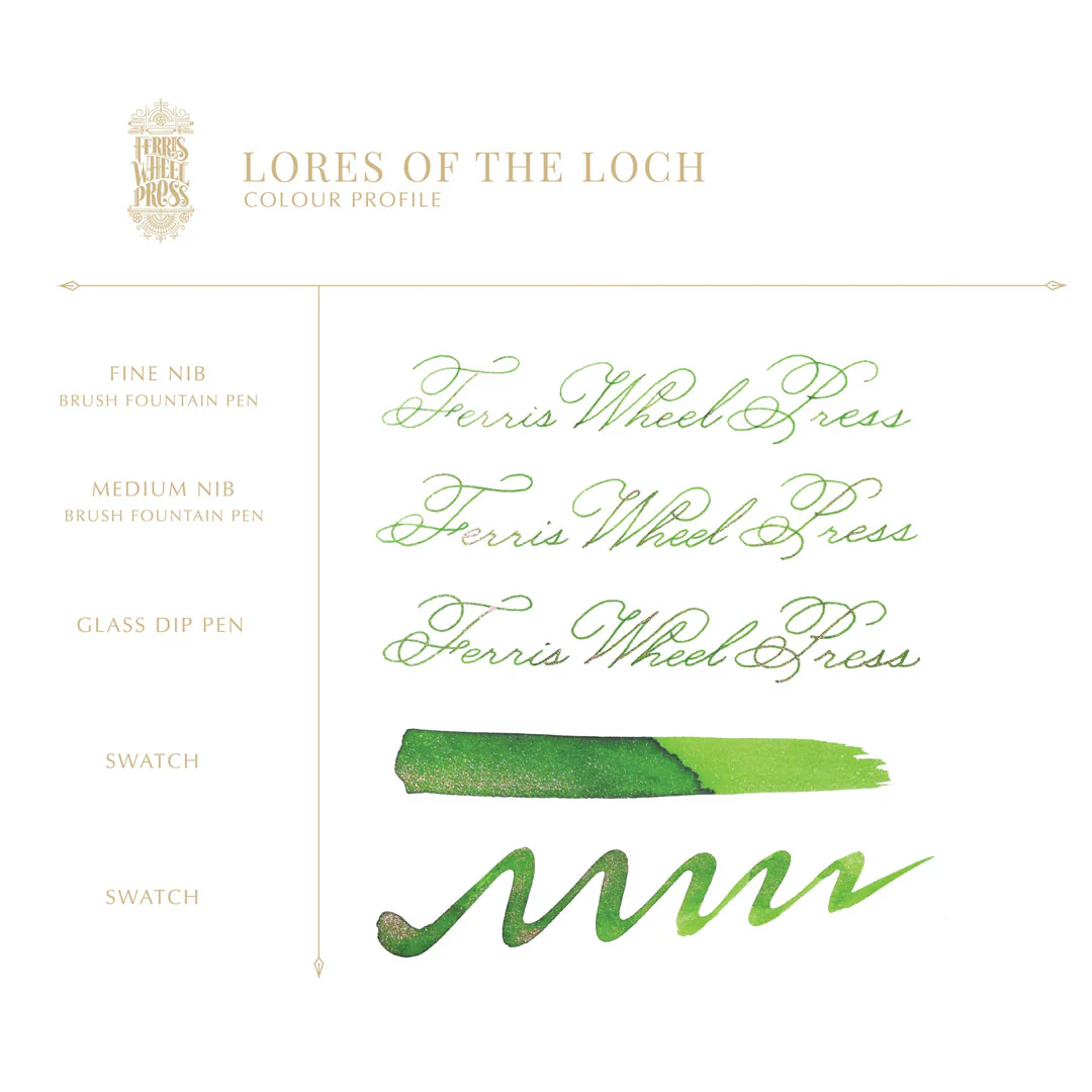 Ferris Wheel Press Ferritales Fountain Pen Ink 85ml Lores of the Loch - Image 3