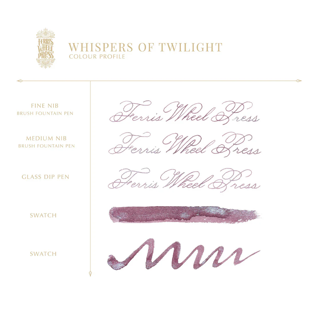 Ferris Wheel Press Ferritales Fountain Pen Ink 85ml Whispers of Twilight - Image 3
