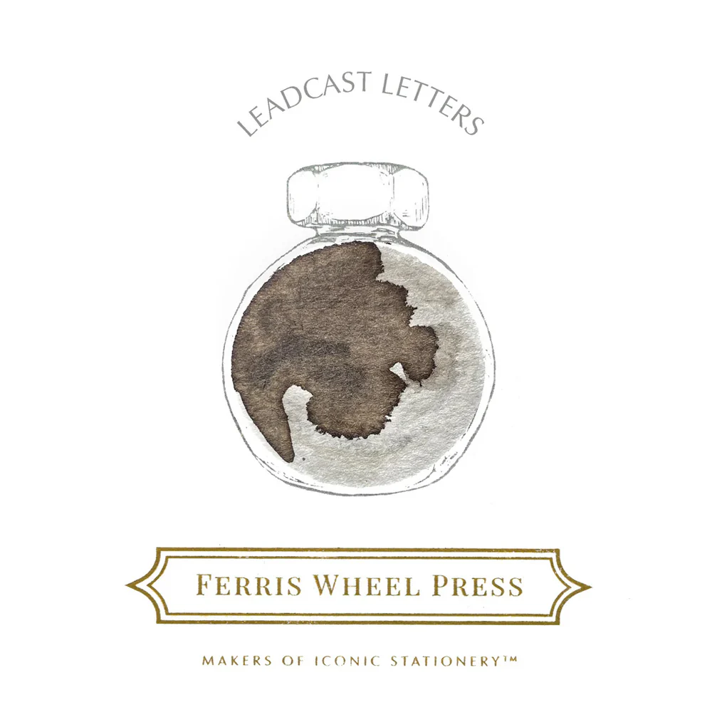 Ferris Wheel Press Fountain Pen Ink 38ml Leadcast Letters - Image 2