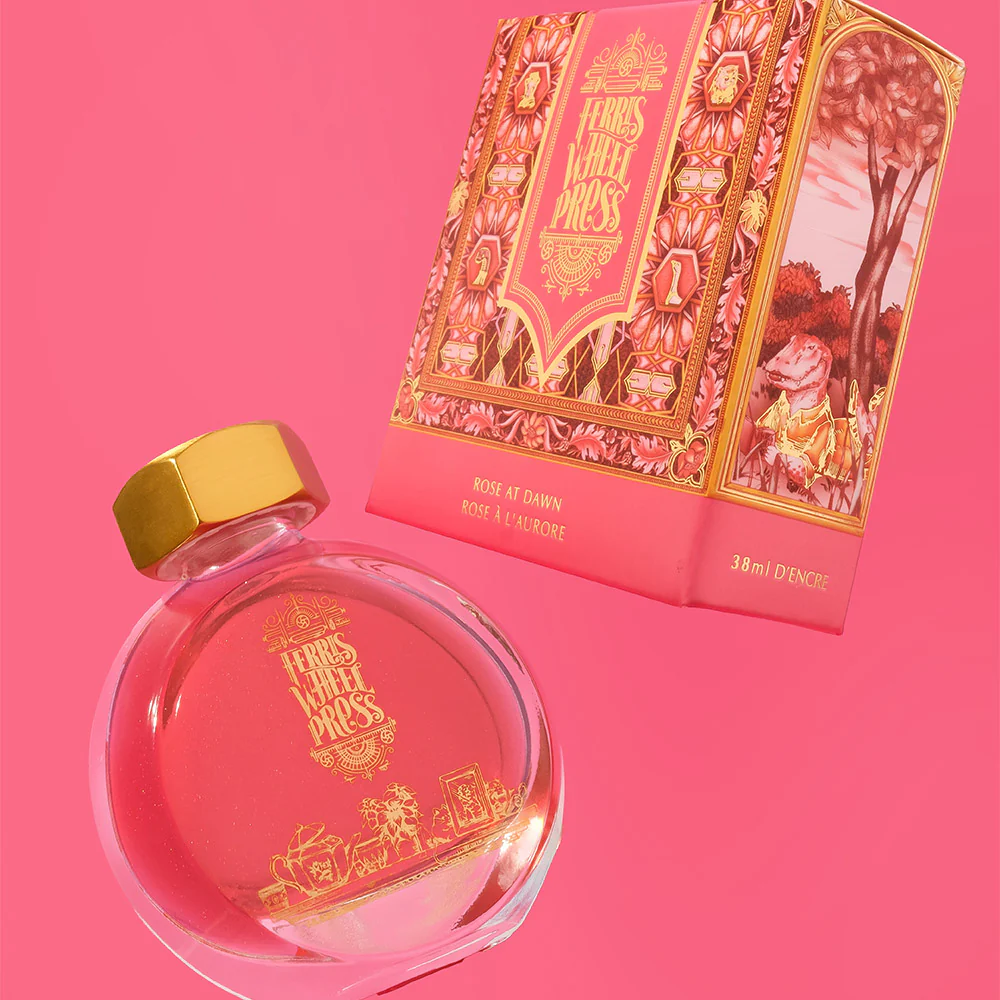 Ferris Wheel Press Fountain Pen Ink 38ml Rose at Dawn - Image 5