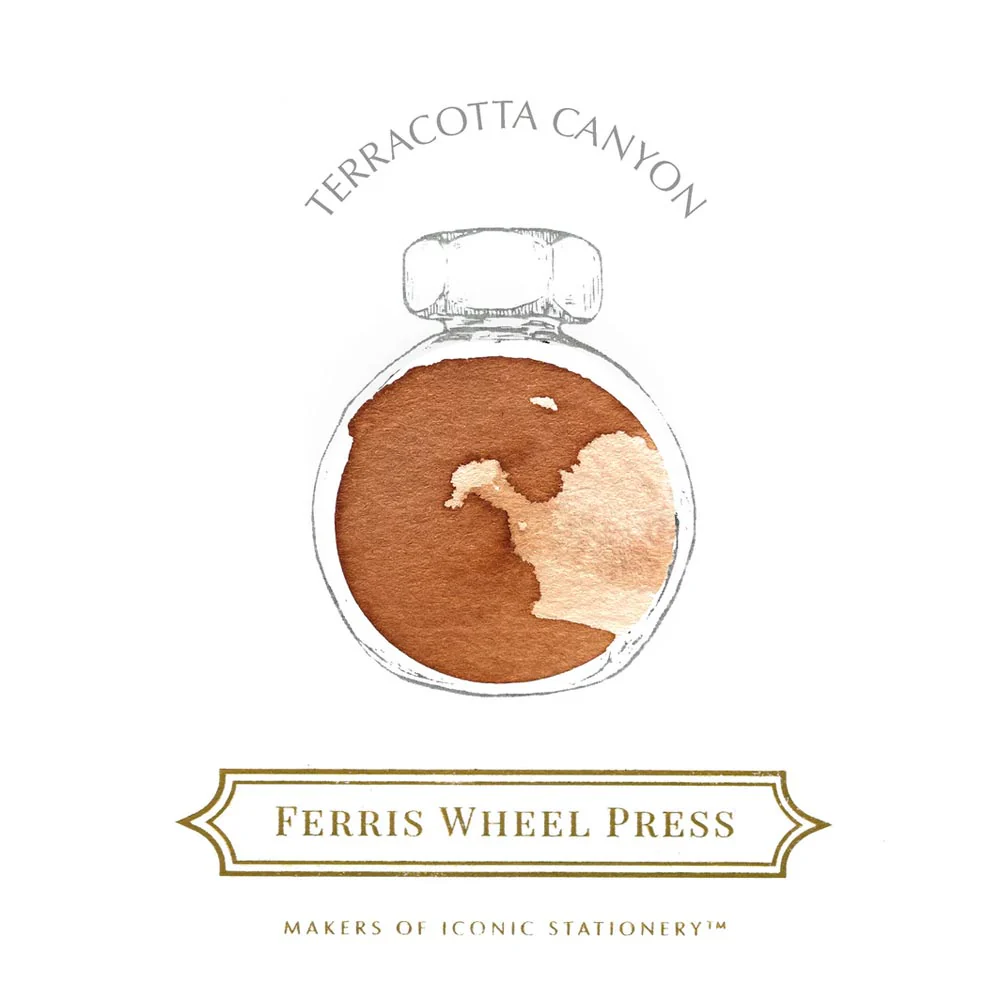 Ferris Wheel Press Fountain Pen Ink 38ml Terracotta Canyon - Image 2