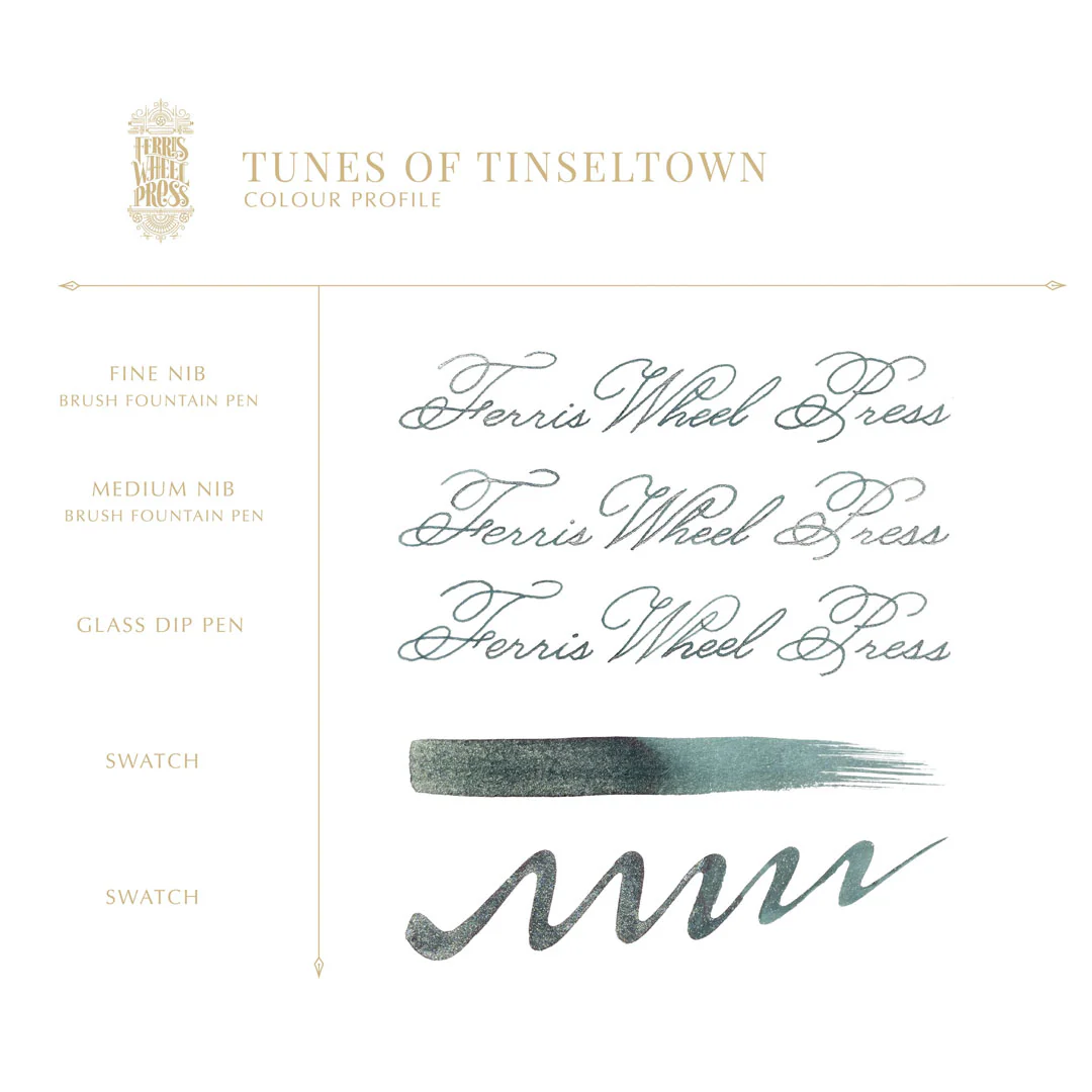 Ferris Wheel Press Fountain Pen Ink 38ml Tunes of Tinseltown - Image 3