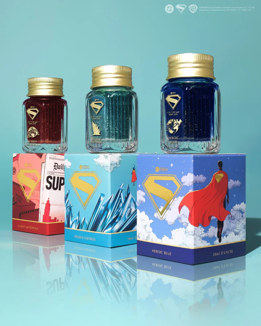 Ferris Wheel Press Superman Fountain Pen Ink 28ml Frozen Fortress - Image 5