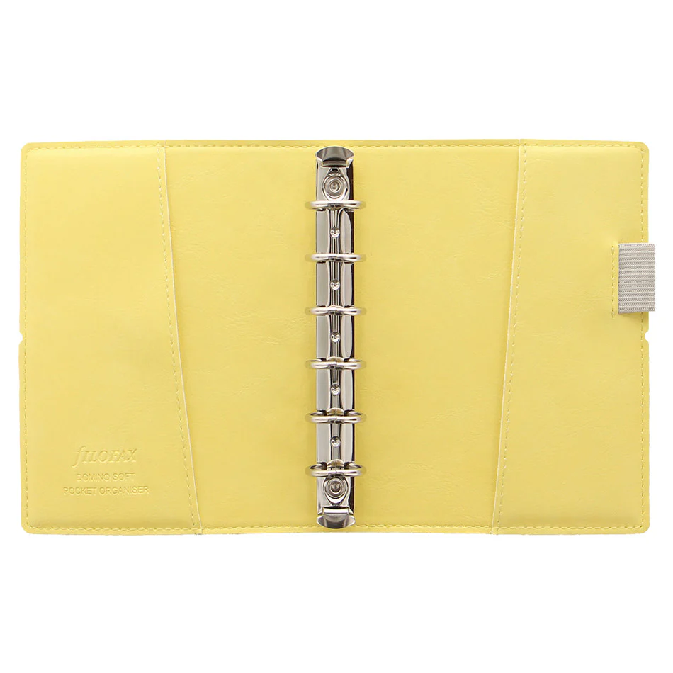 Filofax Domino Pocket Organiser Soft Lemon - Image 3