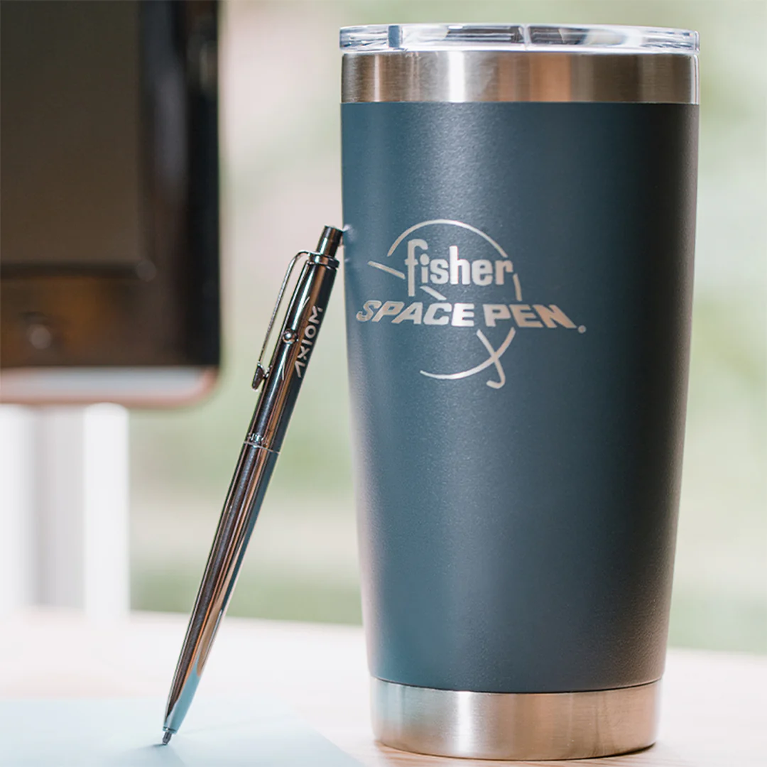 Fisher Space Pen Black Titanium Nitride Astronaut Space Pen With Axiom Space Logo - Image 2
