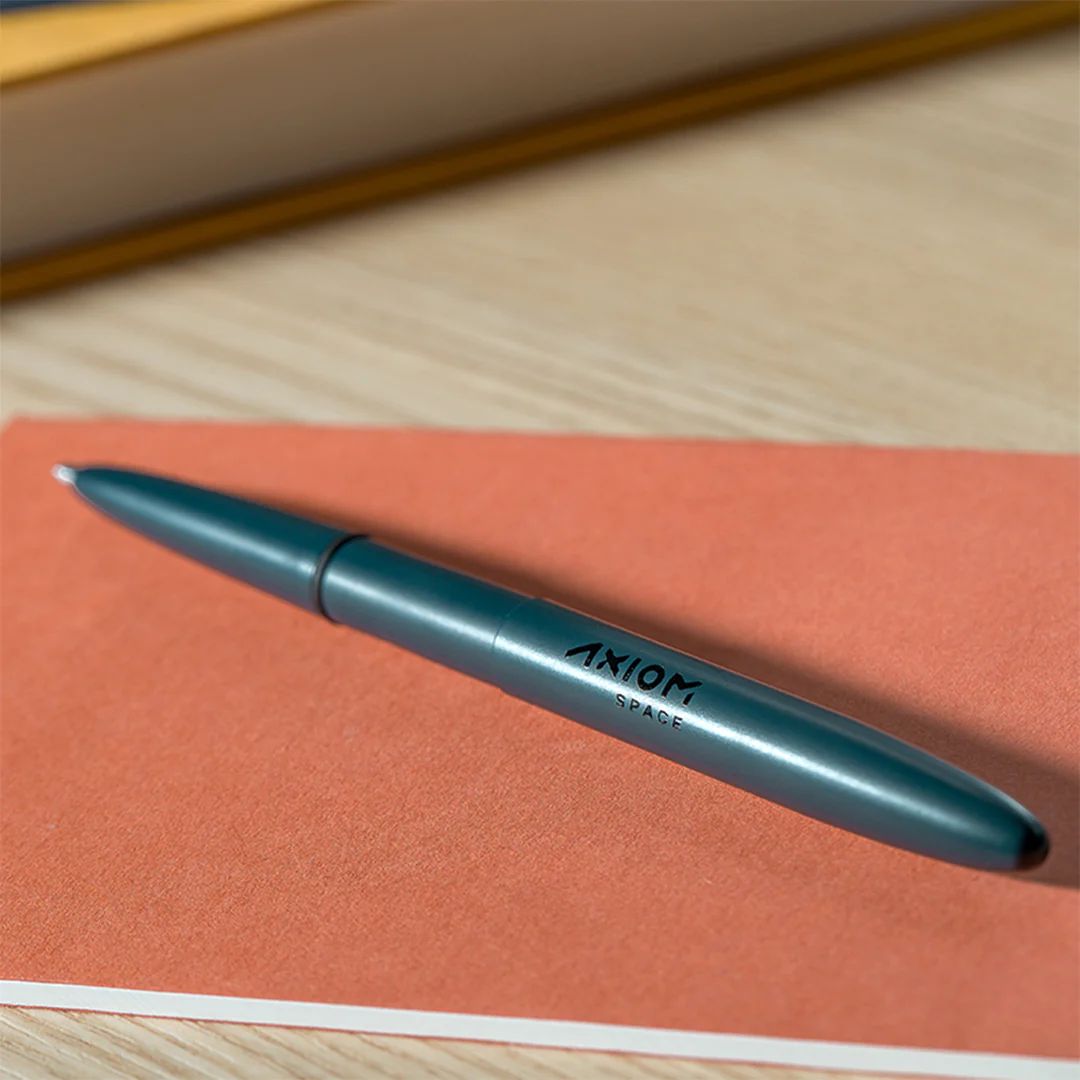 Fisher Space Pen Elite Navy Blue Cerakote Bullet Space Pen With Axiom Space Logo - Image 2