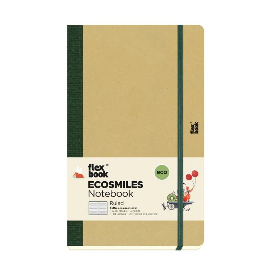 Flexbook Ecosmiles Ruled Notebook Medium Olive