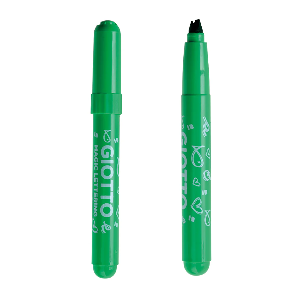 Giotto Turbo Giant Lettering Fibre Pens Special Tip Assorted Colours Set of 8 - Image 2