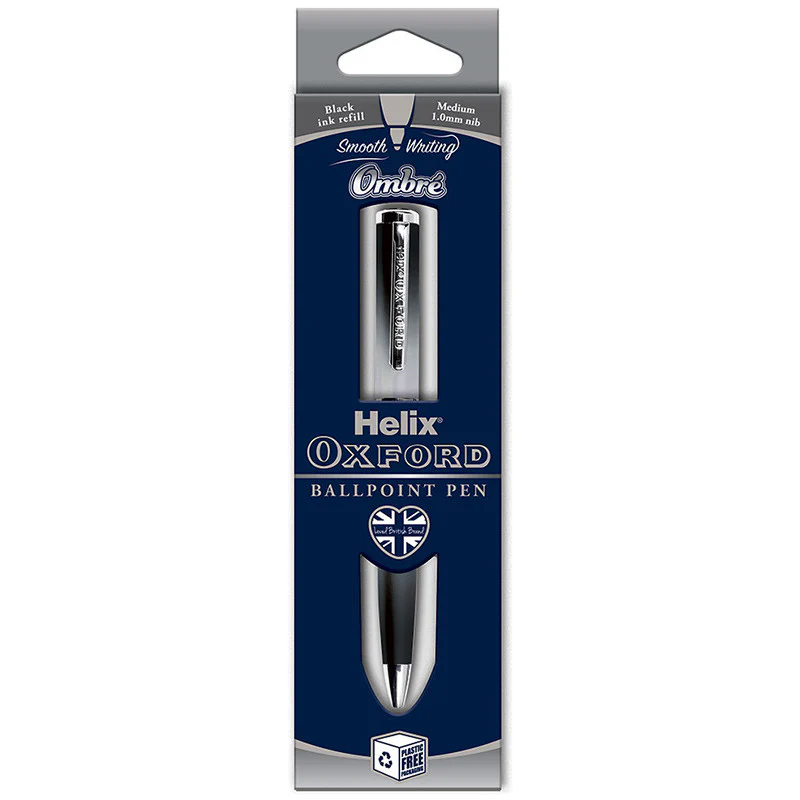 Helix Oxford Ombre Ballpoint Pen Black - Image 2