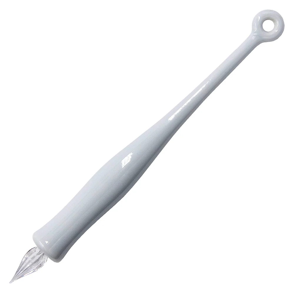 HIZEN5 Saga Collective Japanese Ceramic Glass Dip Pen Imaripen White Porcelain