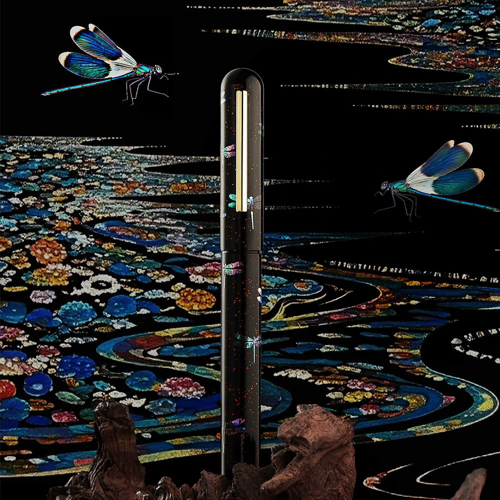 IKKAKU by Nahvalur Dragonfly Fountain Pen 14K Nib - Image 4