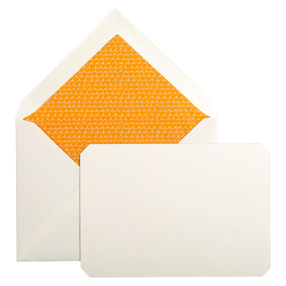 Jacques Herbin Card and Envelope Set C6 Amber